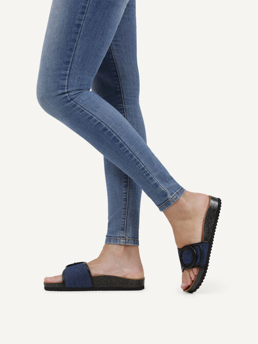 Pantolette, JEANS/BLACK, hi-res