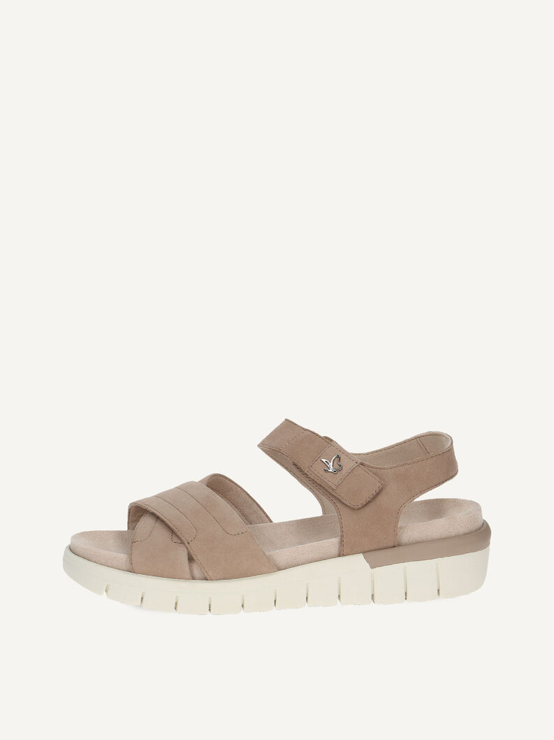 Ledersandale - braun, BARK SUEDE, hi-res