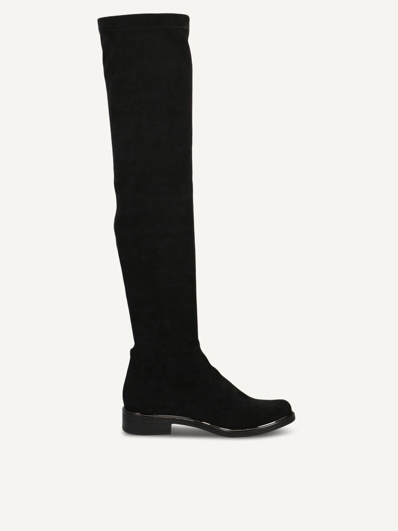 Overknee - schwarz, BLACK STRETCH, hi-res