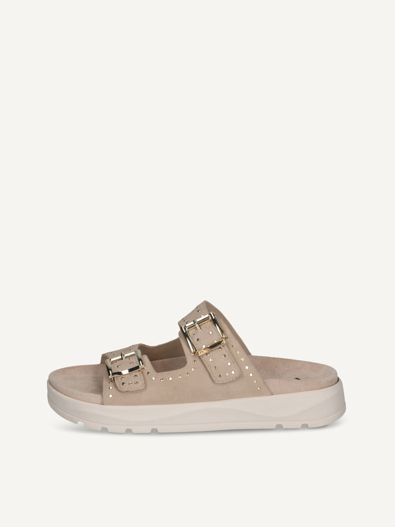 Pantolette, BEIGE SUEDE, hi-res