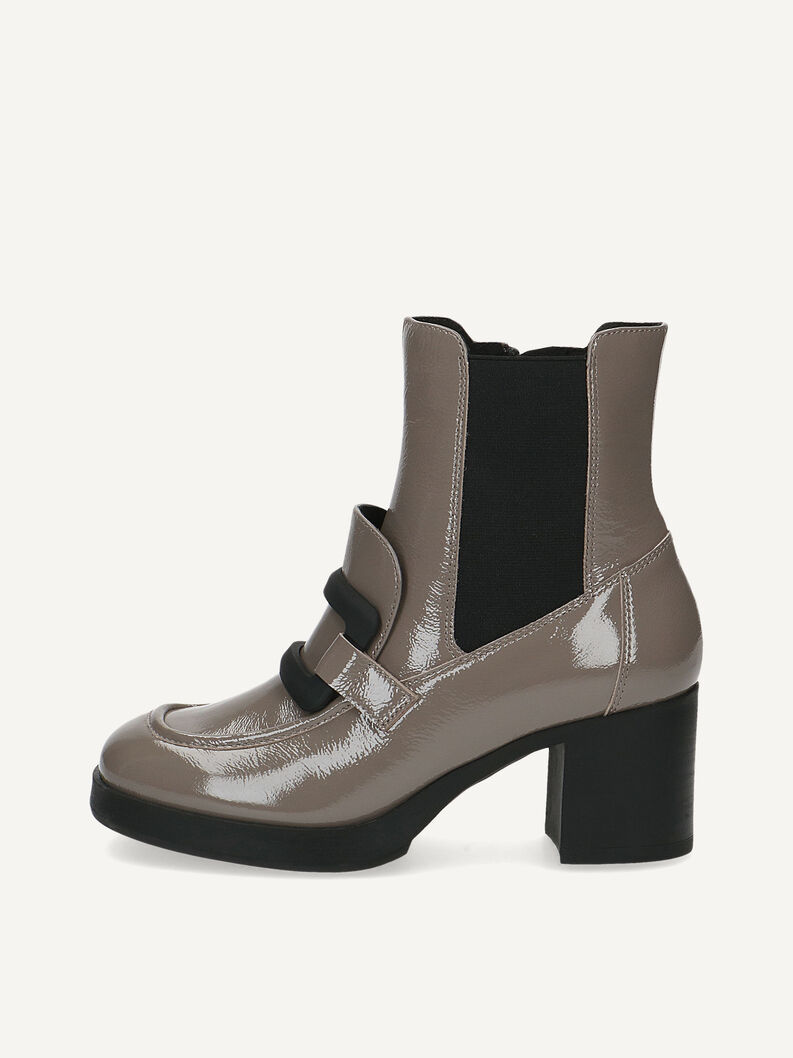 Bottine en cuir - marron, TAUPE NAPLAK, hi-res