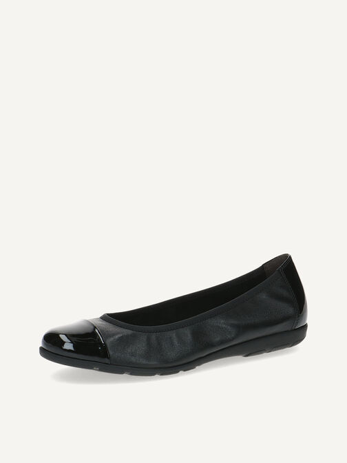 Lederballerina - schwarz, BLACK COMB, hi-res