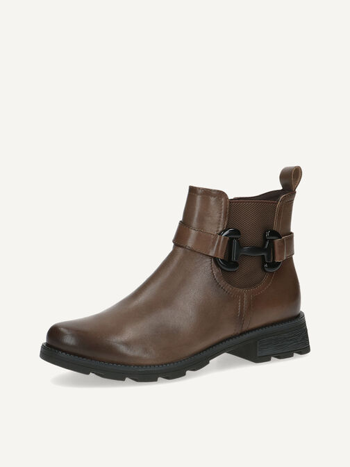 Lederstiefelette - braun, TAUPE NAPPA, hi-res