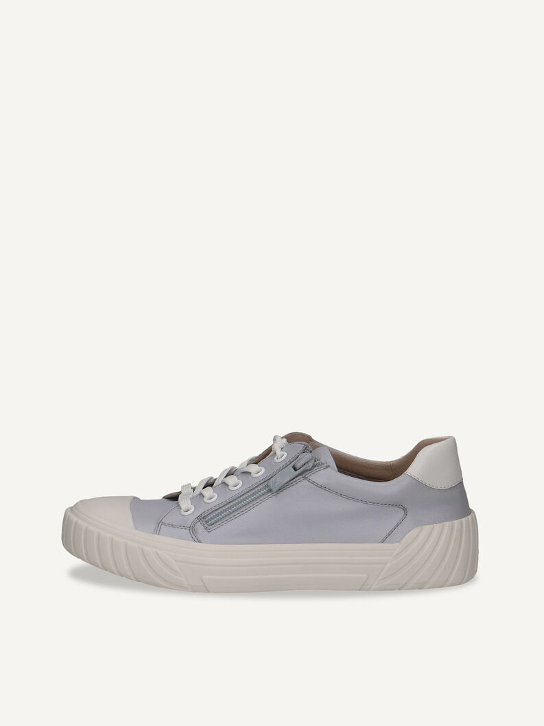 Ledersneaker - blau, LT.BLUE COMB, hi-res