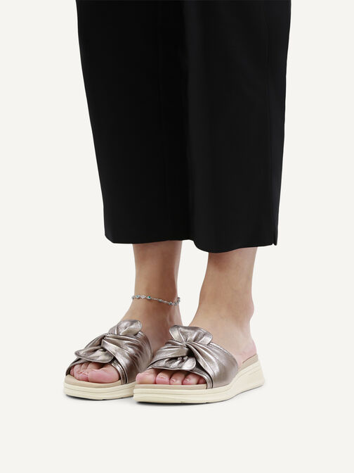 Pantolette, BROWN METALLIC, hi-res