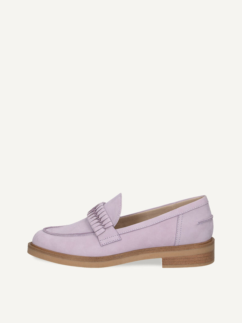 Lederslipper - lila, LAVENDER NUBUC, hi-res