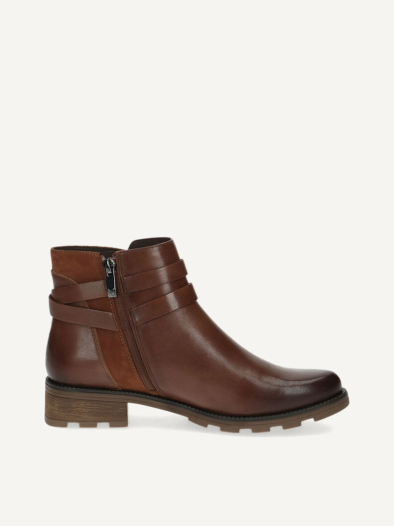 Lederstiefelette - braun, COGNAC COMB, hi-res