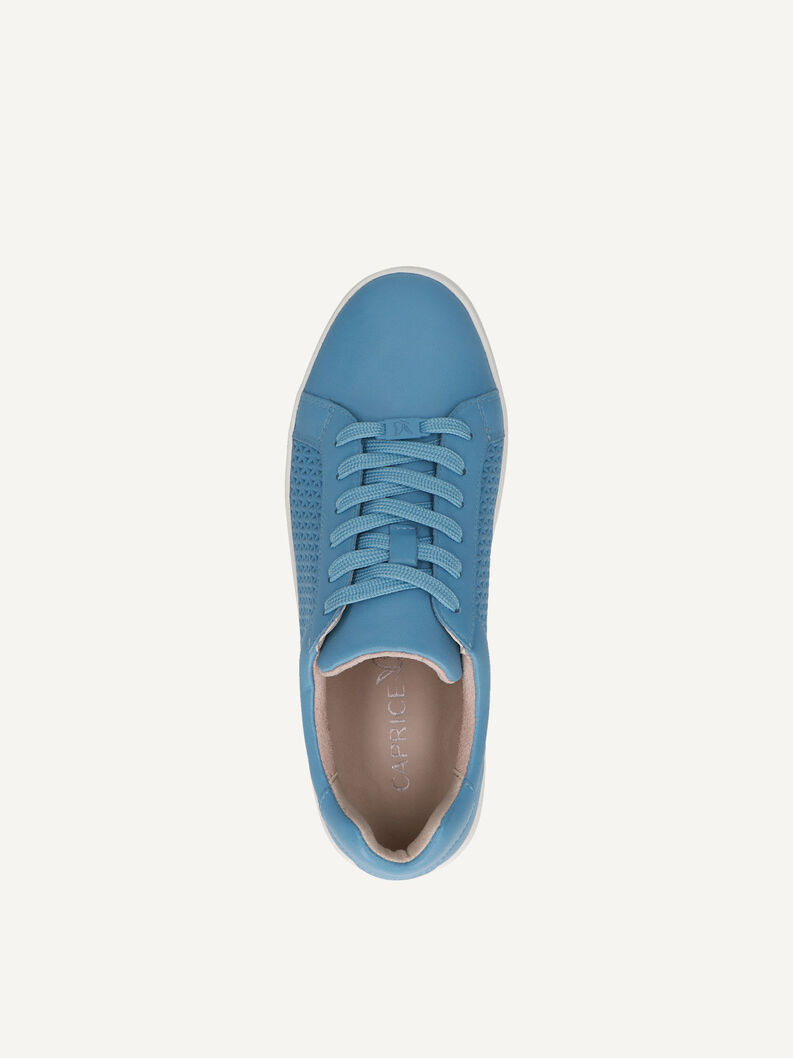 Ledersneaker - blau, LT.BLUE NAPPA, hi-res