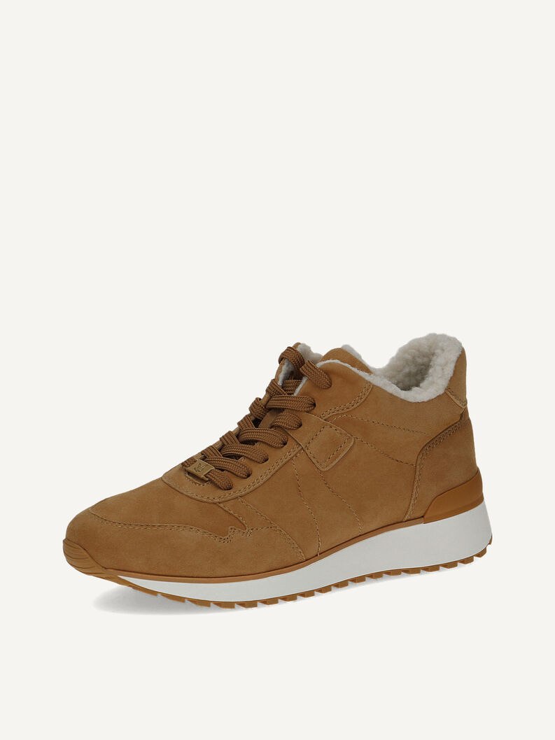 Lederstiefelette - orange Warmfutter, MUSTARD SUEDE, hi-res