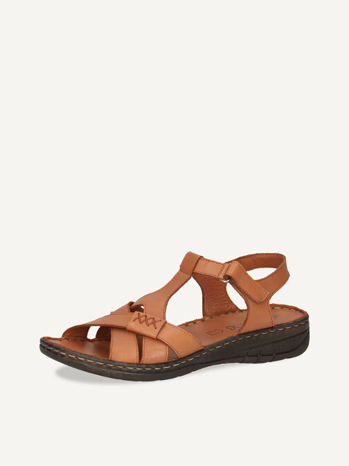 Sandale à talon en cuir - marron, NUT NAPPA, hi-res