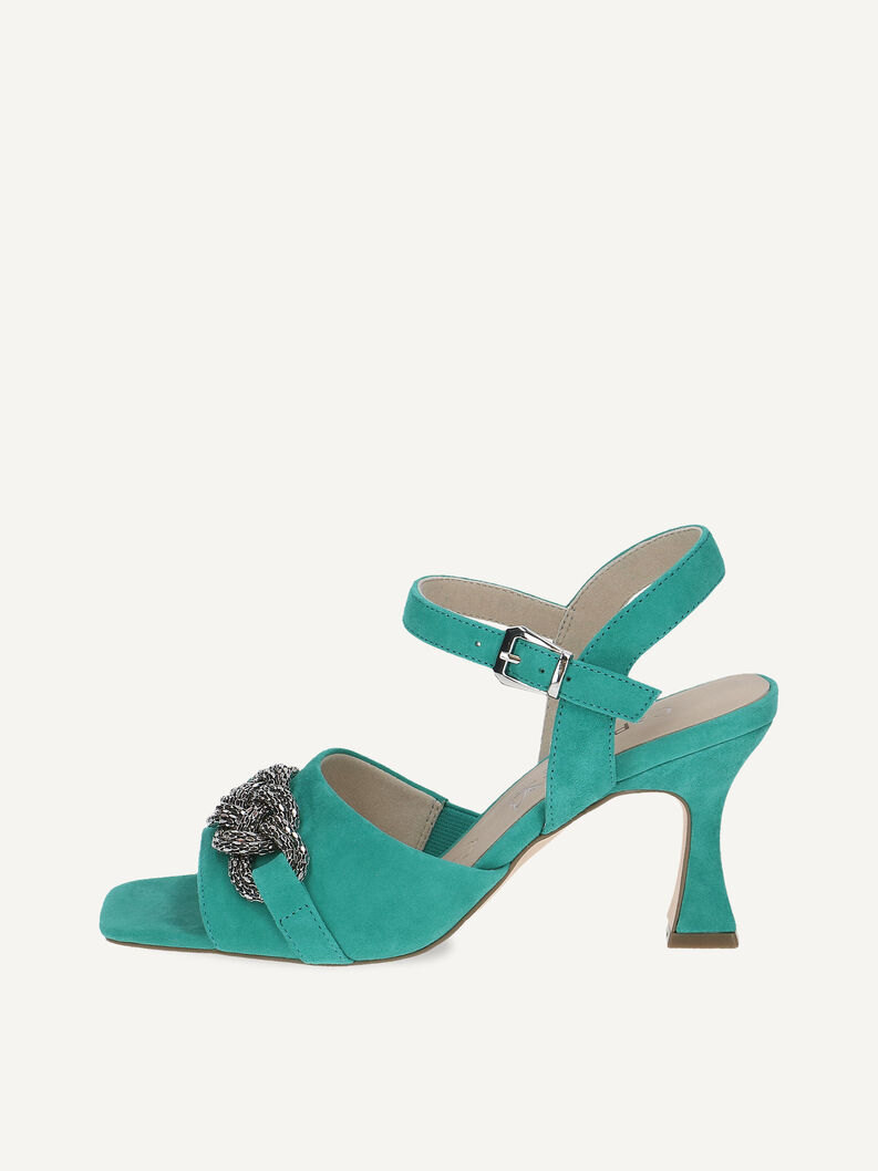 Ledersandalette - grün, EMERALD SUEDE, hi-res