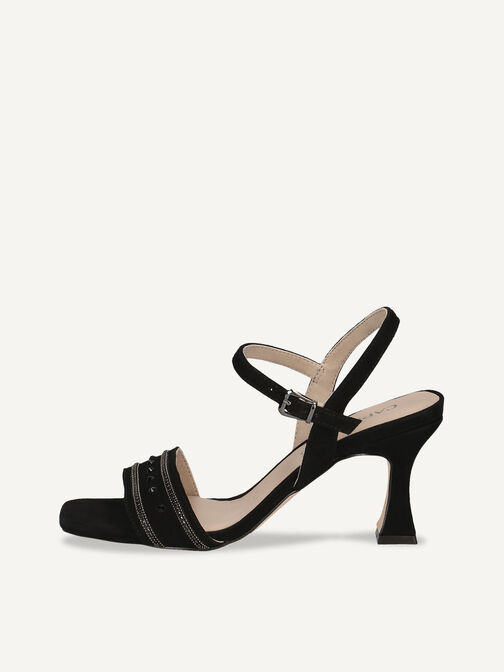 Sandale à talon, BLACK SUEDE, hi-res