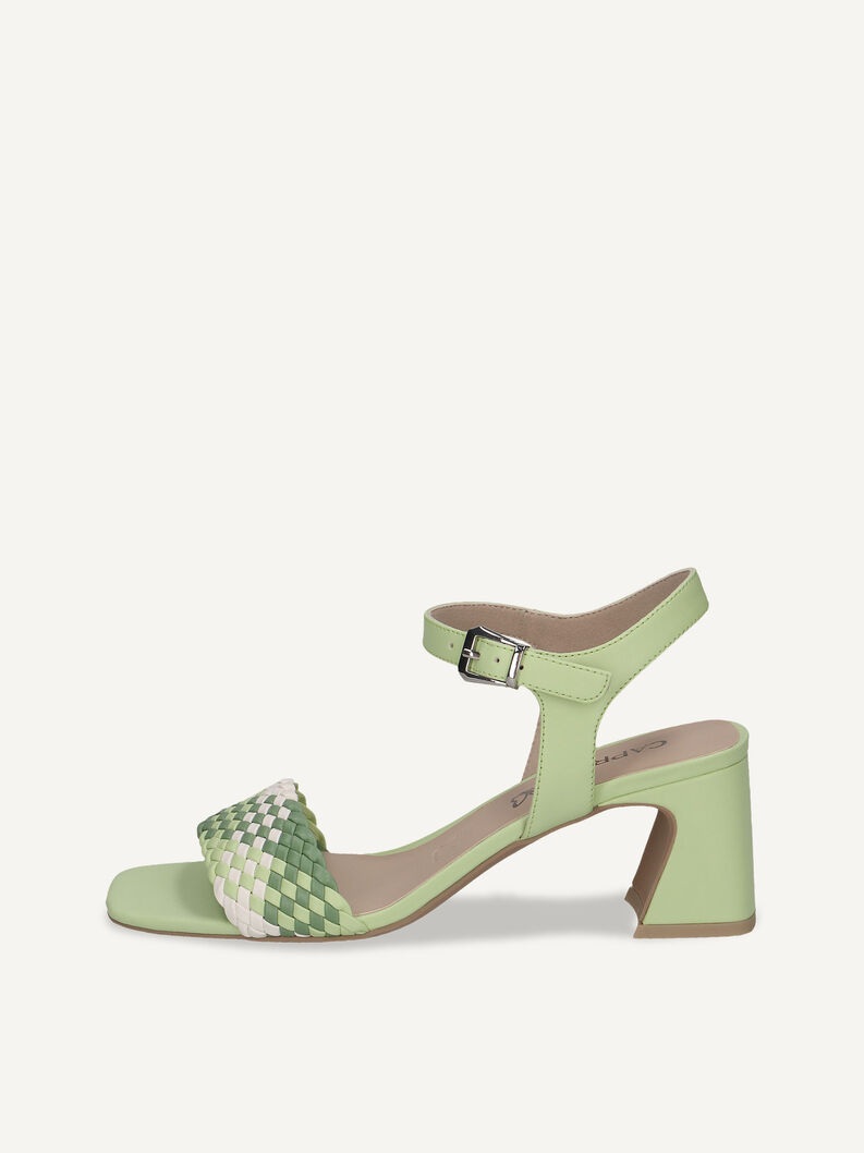 Heeled sandal, GREEN COMB, hi-res
