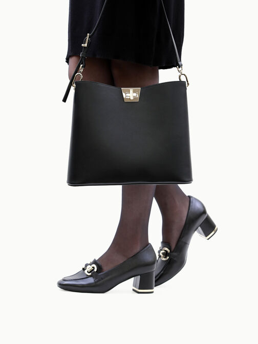 Handbag, BLACK NAPPA, hi-res