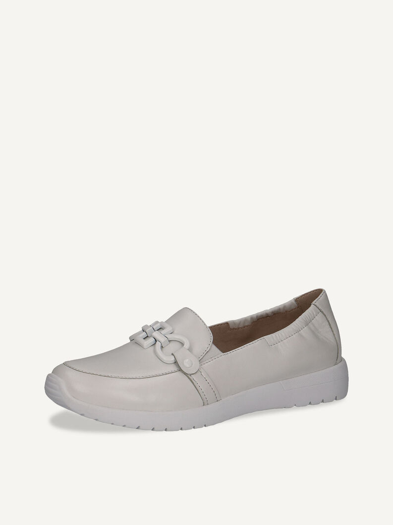 Lederslipper - beige, WHITE SOFTNAP., hi-res