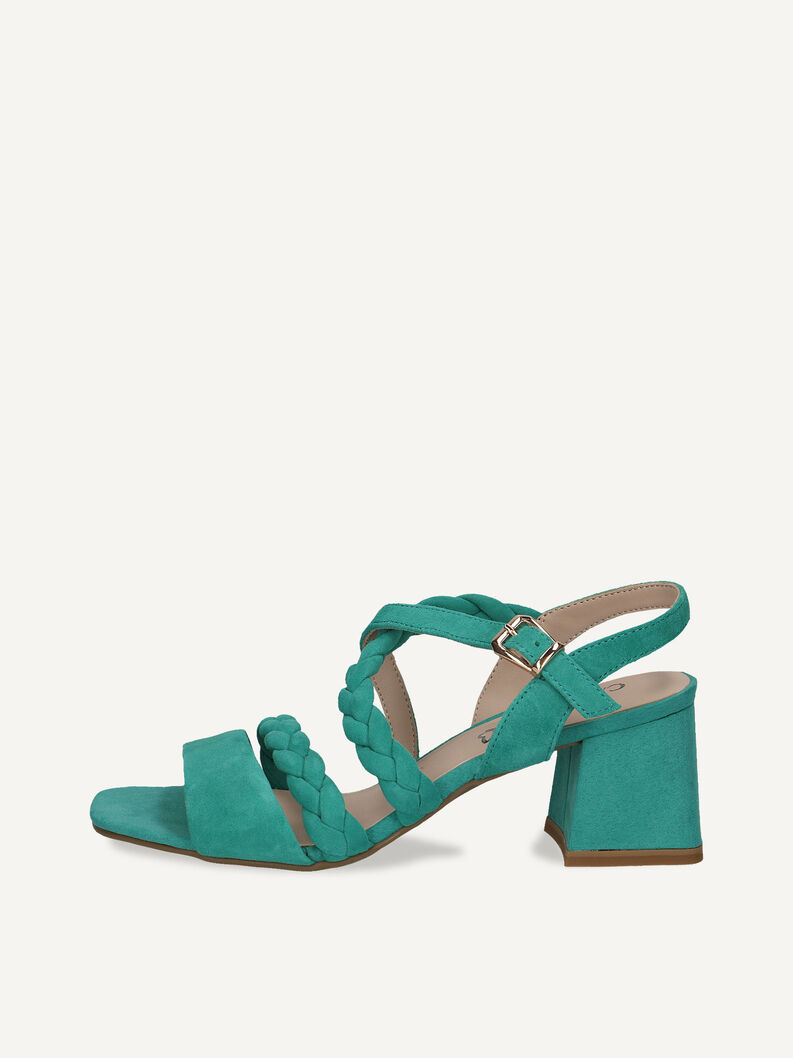 Ledersandalette - grün, EMERALD SUEDE, hi-res