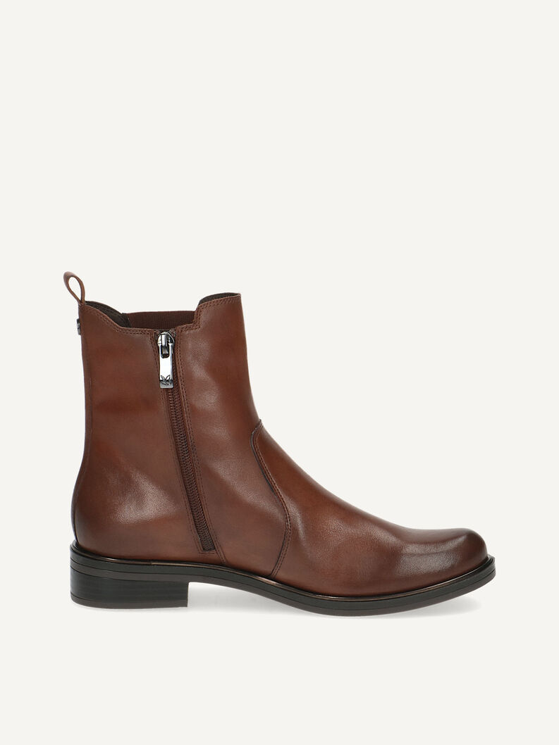 Lederstiefelette - braun, COGNAC NAPPA, hi-res