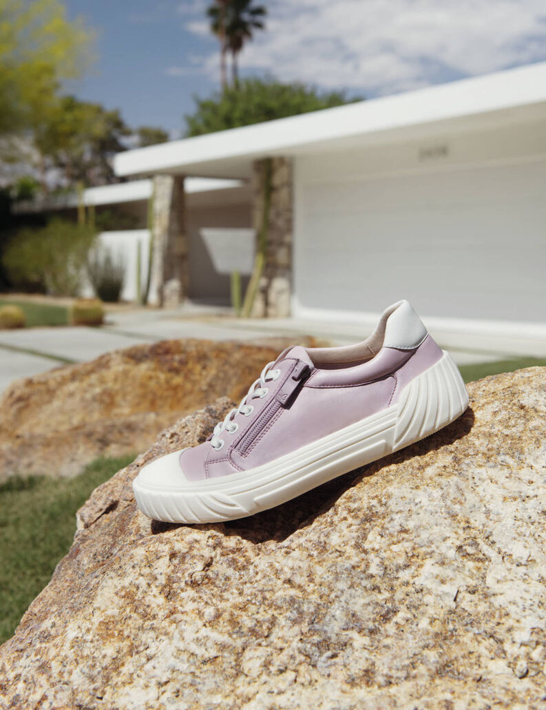 Ledersneaker - lila, LT.PURPLE COMB, hi-res
