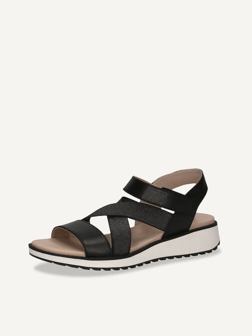 Sandale en cuir - noir, BLACK NAPPA, hi-res