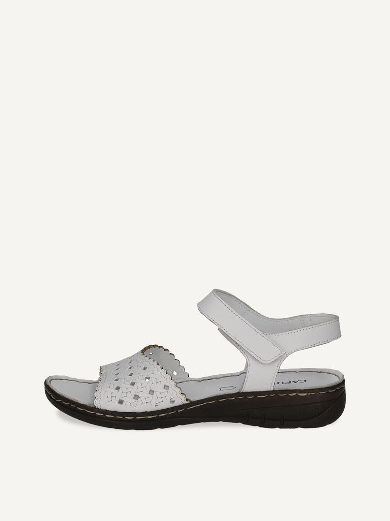 Ledersandalette - weiß, WHITE NAPPA, hi-res