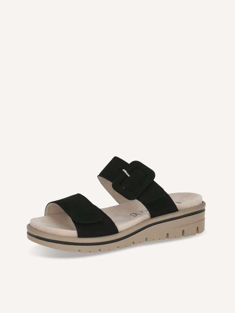 Pantolette, BLACK NUBUC, hi-res