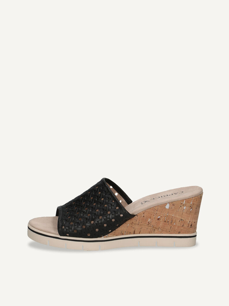Ledersandalette - schwarz, BLACK NAPPA, hi-res