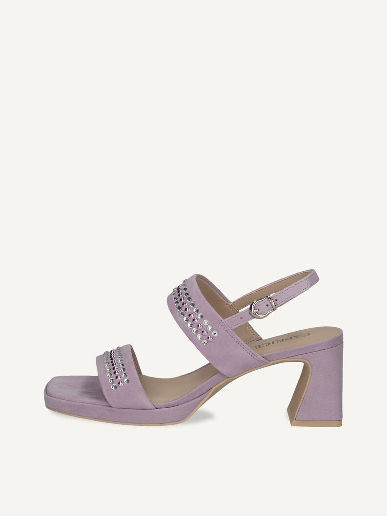 Ledersandalette - lila, LAVENDER SUEDE, hi-res