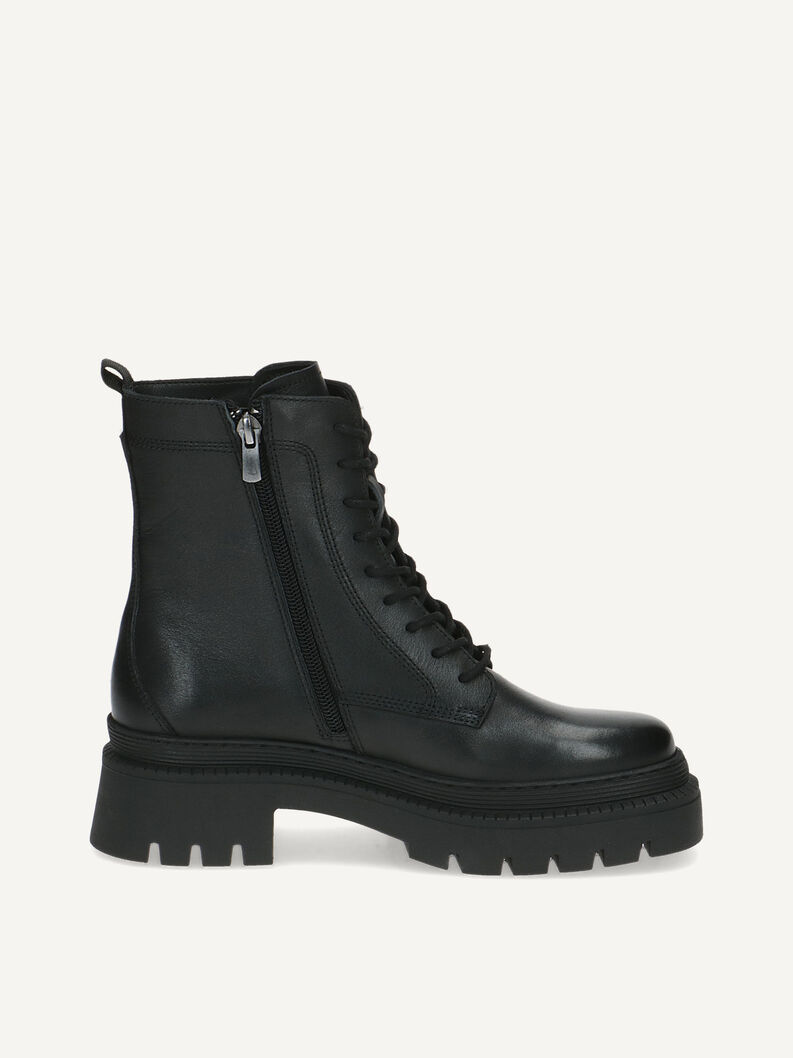 Lederstiefelette - schwarz, BLACK NAPPA, hi-res