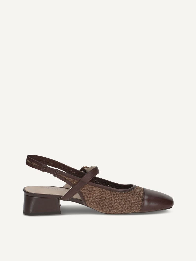 Slingpumps, DK BROWN COMB, hi-res