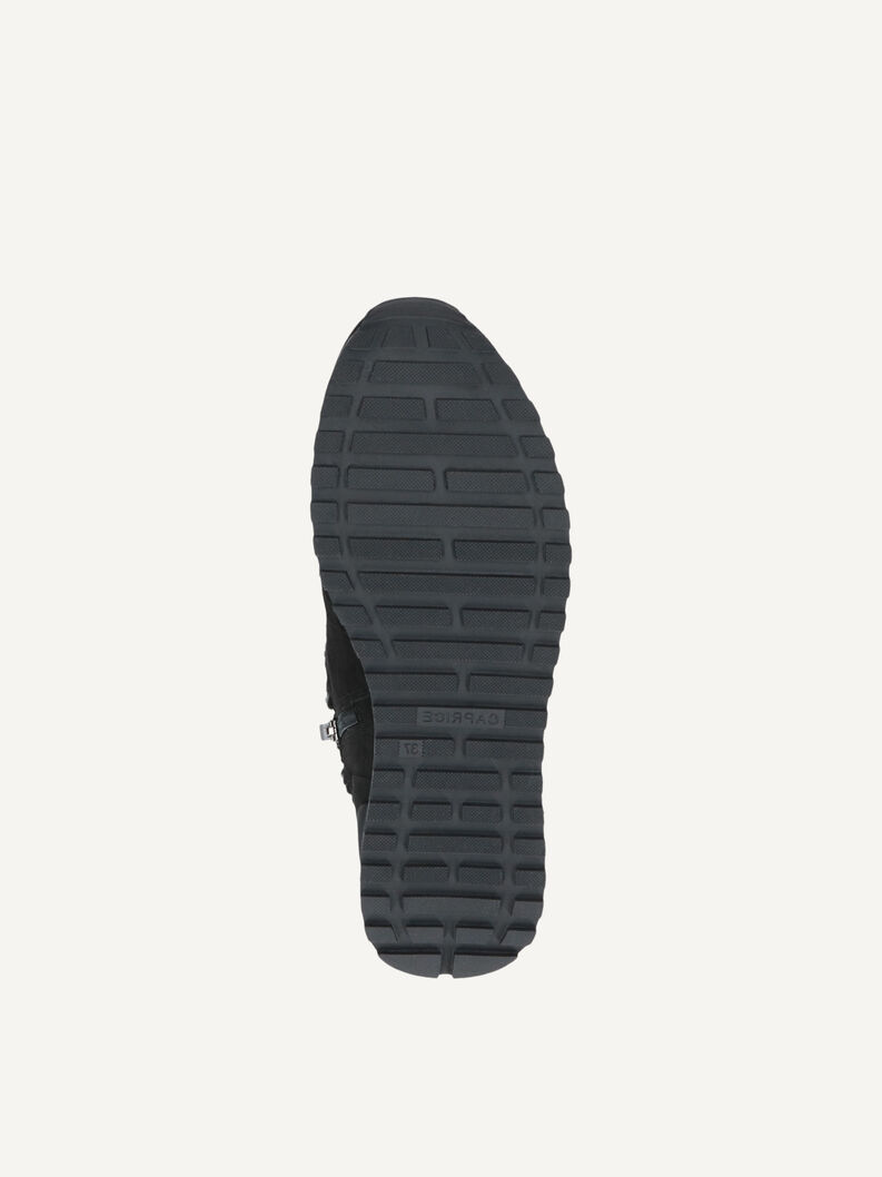Lederstiefelette - schwarz Warmfutter, BLACK SUEDE, hi-res