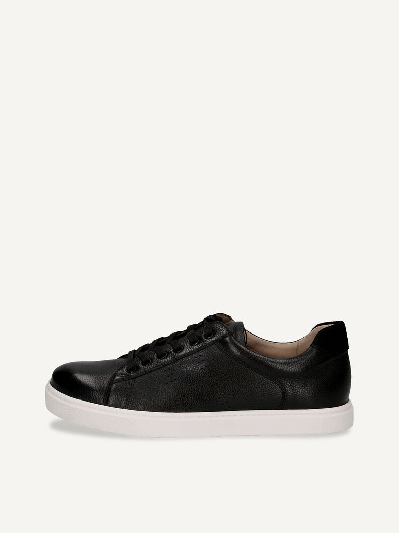 Ledersneaker - schwarz, BLACK COMB, hi-res
