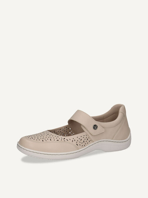 Ballerine en cuir - beige, EGGSHELL NAPPA, hi-res