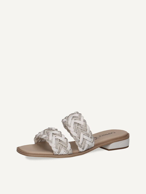 Pantolette - weiß, WHITE SOFTNAP., hi-res