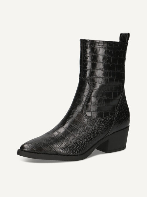 Stiefelette, BLK CROCO STR, hi-res