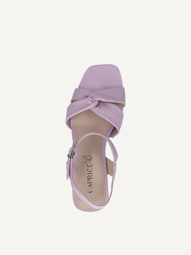 Ledersandalette - rosa, LAVENDER NAPPA, hi-res