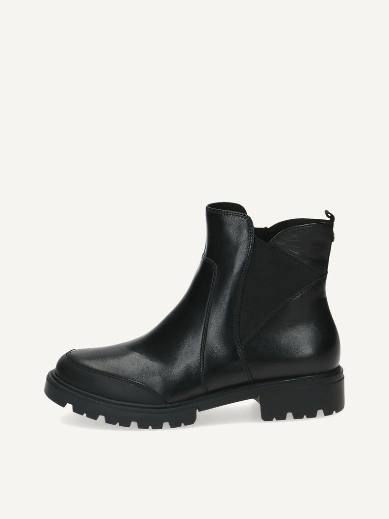Lederstiefelette - schwarz, BLACK NAPPA, hi-res