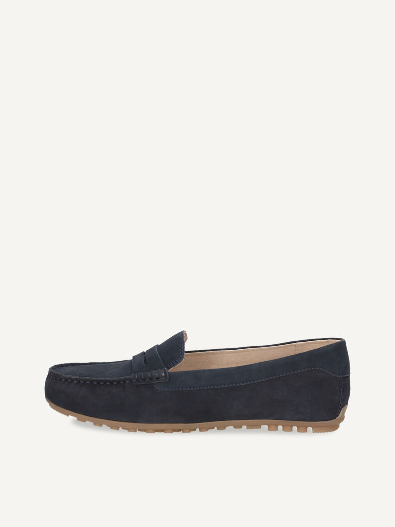 Ledermoccassin - blau, OCEAN SUEDE, hi-res