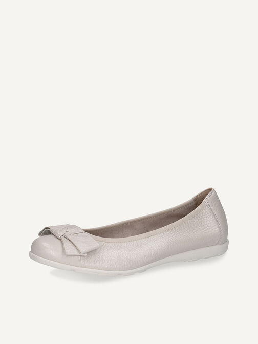 Lederballerina - beige, PEARL PERL DEE, hi-res