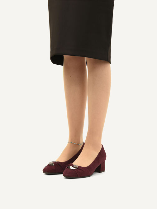 Decollet&eacute;, BORDEAUX SUEDE, hi-res