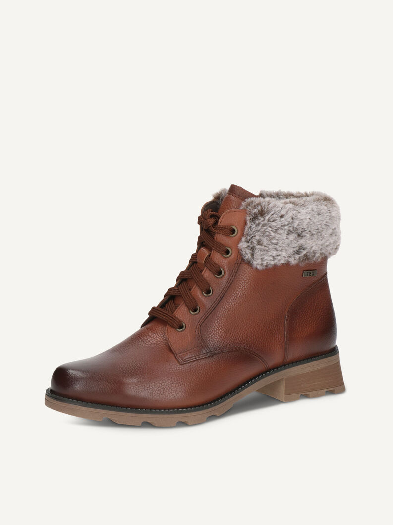 Lederstiefelette - braun Warmfutter, COGNAC NAPPA, hi-res