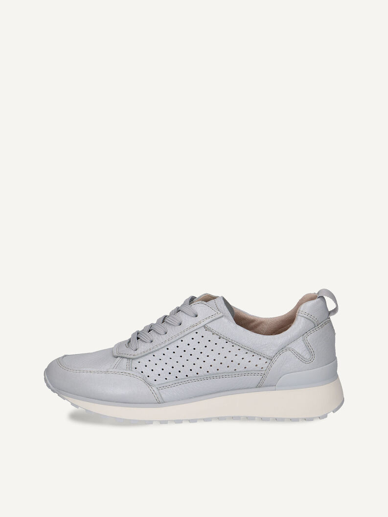 Ledersneaker - blau, LT.BLU.PER.DEE, hi-res