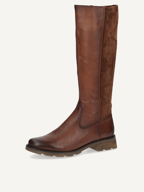 Lederstiefel - braun, COGNAC COMB, hi-res