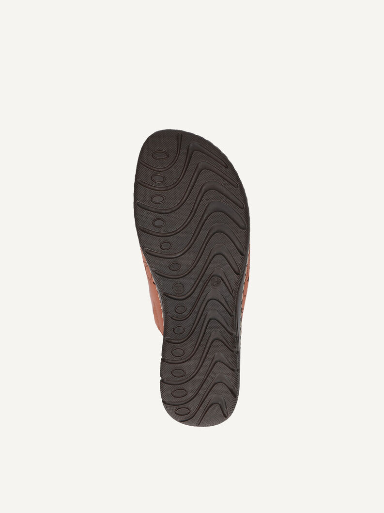 Lederpantolette - braun, NUT NAPPA, hi-res