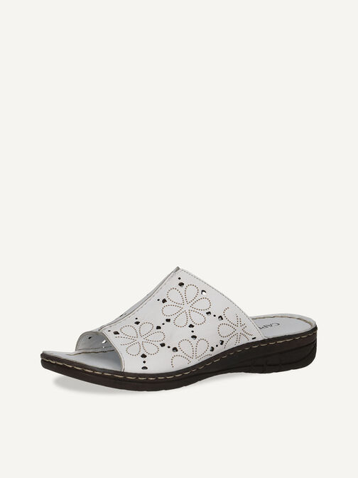 Mule en cuir - blanc, WHITE NAPPA, hi-res
