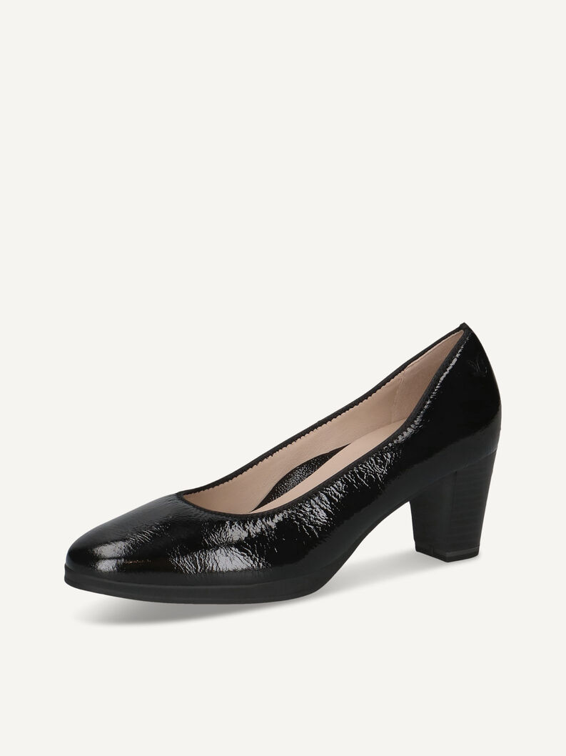Pumps, BLACK NAPLAK, hi-res