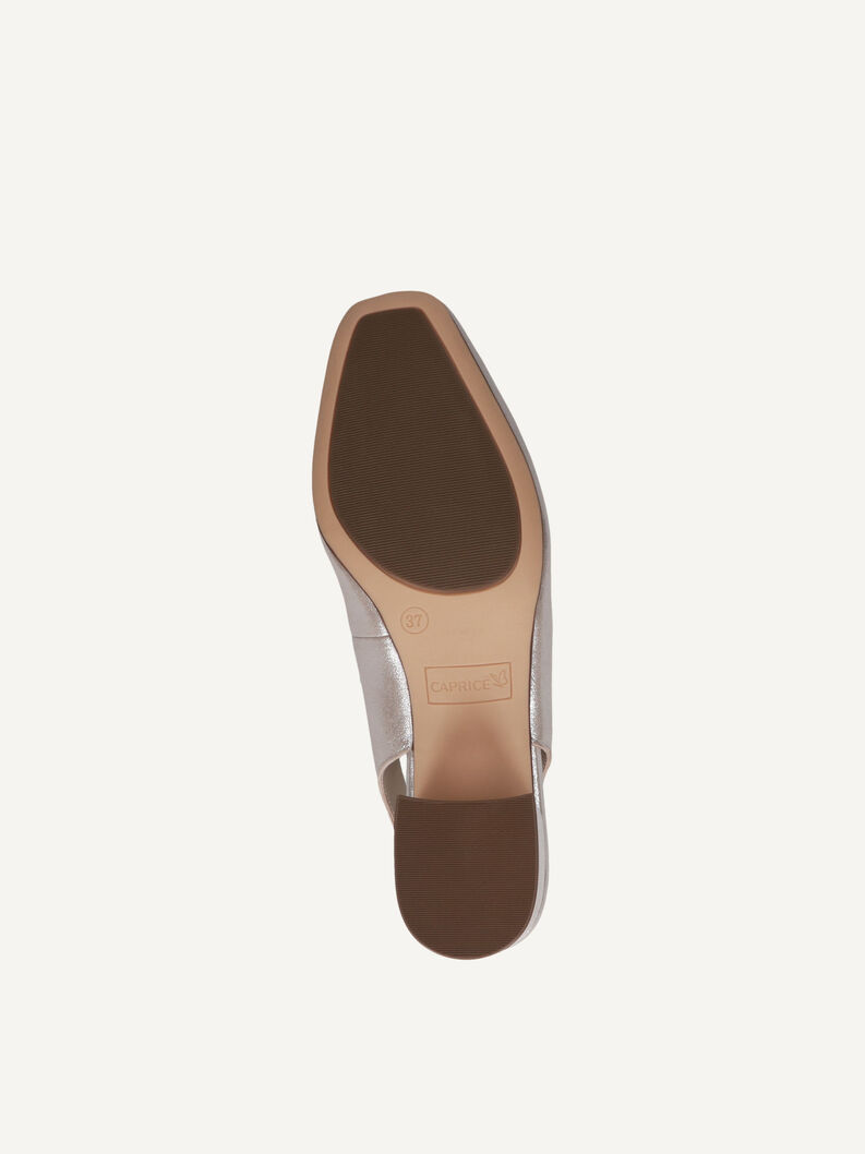 Slingpumps, TAUPE METALLIC, hi-res