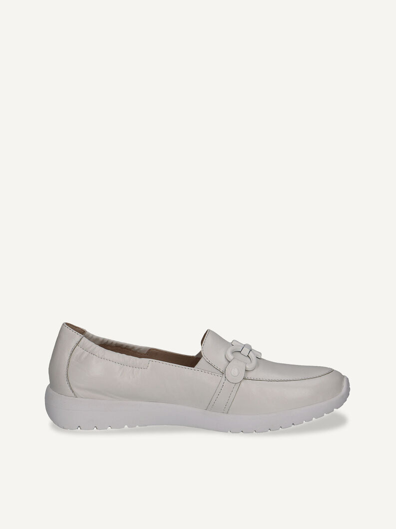 Lederslipper - beige, WHITE SOFTNAP., hi-res