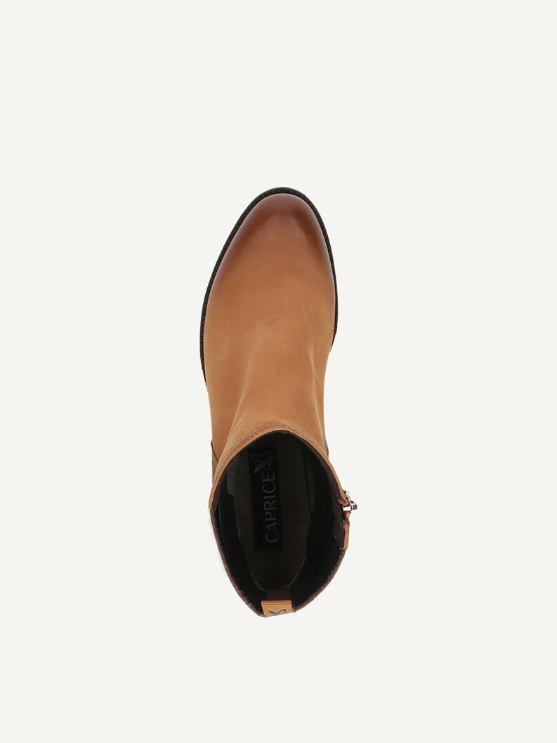 Lederstiefelette - gelb, CURRY NUBUC, hi-res