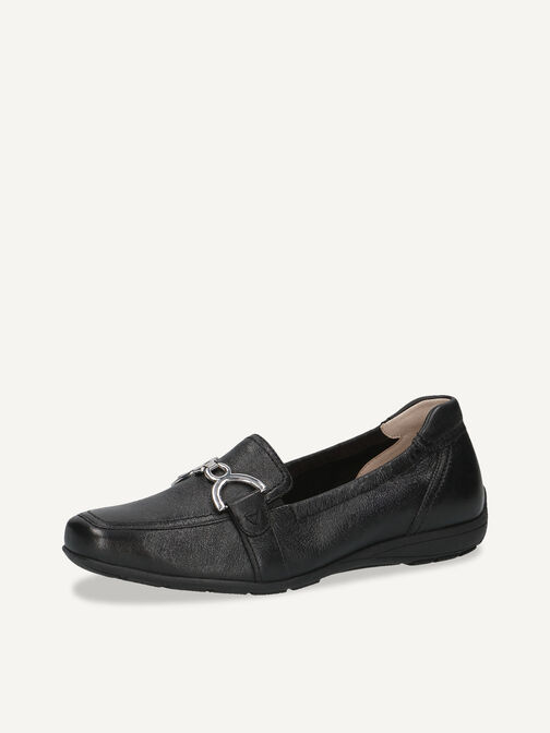 Mocassin en cuir - noir, BLACK NAPPA, hi-res