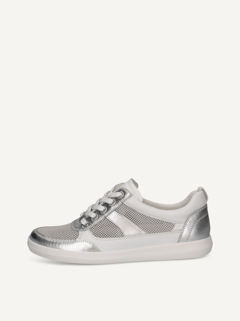 Sneaker, WHITE/SILVER, hi-res